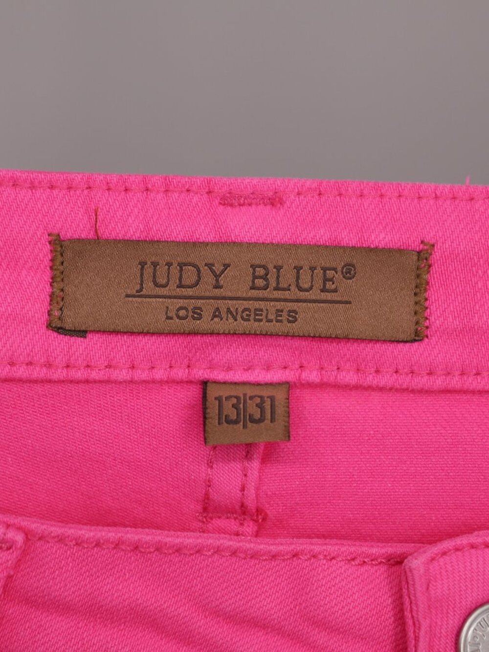 JUDY BLUE High Rise Hot Pink Garment Dyed 90's Straight Jeans Size 13/31 - Picture 6 of 7